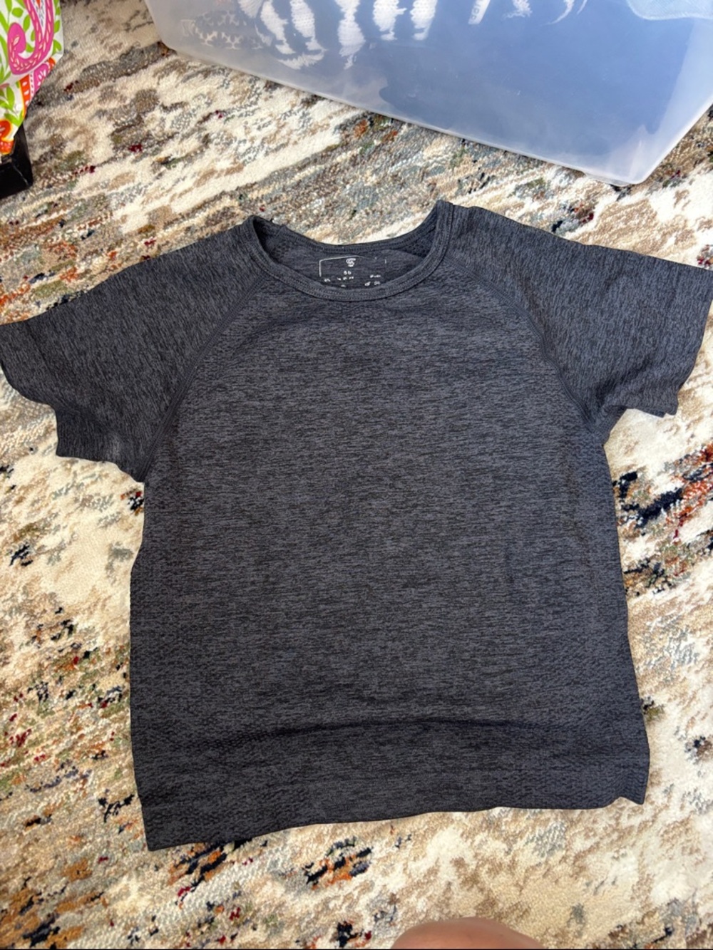 Kids Charcoal Heather Active Tee - Unbranded